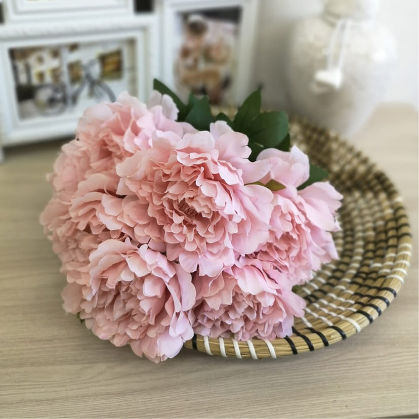 Искусственные цветы в Сочи | Цветы искусственные «Пионы», розовые, букет