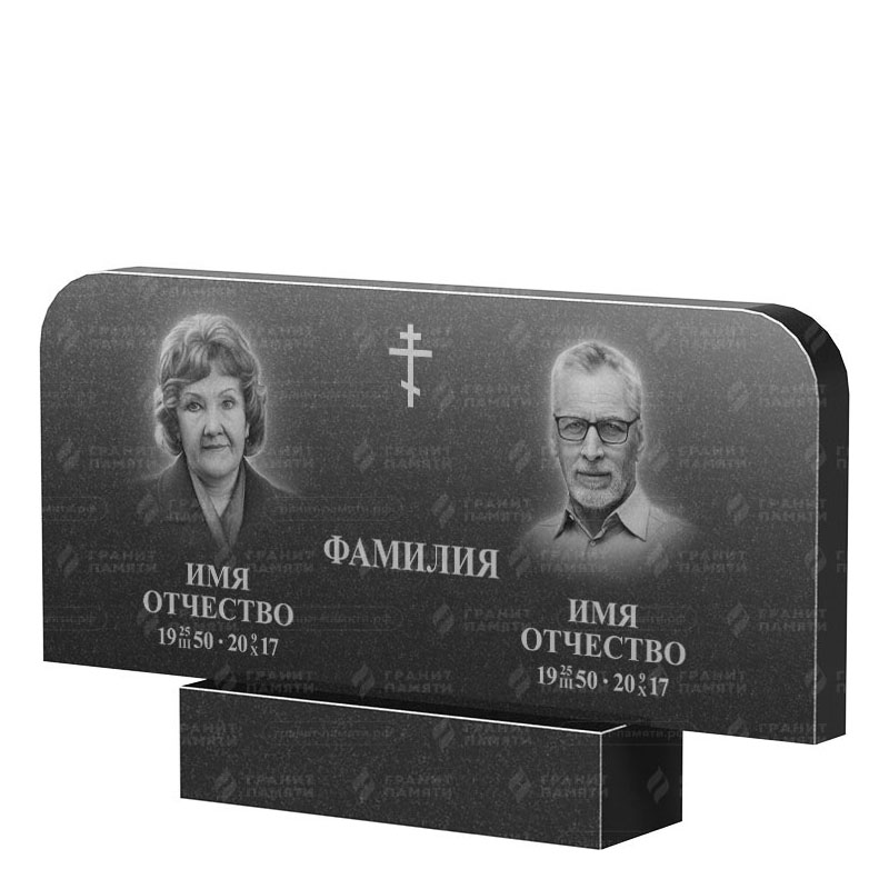 Памятники из гранита двойные в&nbsp;Сочи | Двойной гранитный памятник ФГ-254