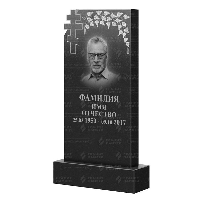 Памятники из гранита с деревом в&nbsp;Сочи | Гранитный памятник ФГ-202