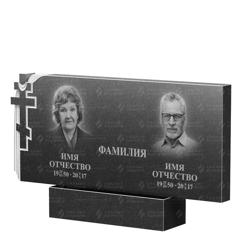 Памятники из гранита двойные в&nbsp;Сочи | Двойной гранитный памятник ФГ-139