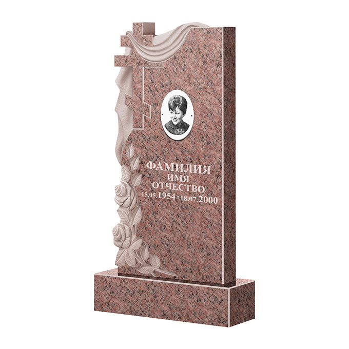 Гранитные памятники в&nbsp;Сочи | Памятник из гранита Розалия Pink ФГЦ-189