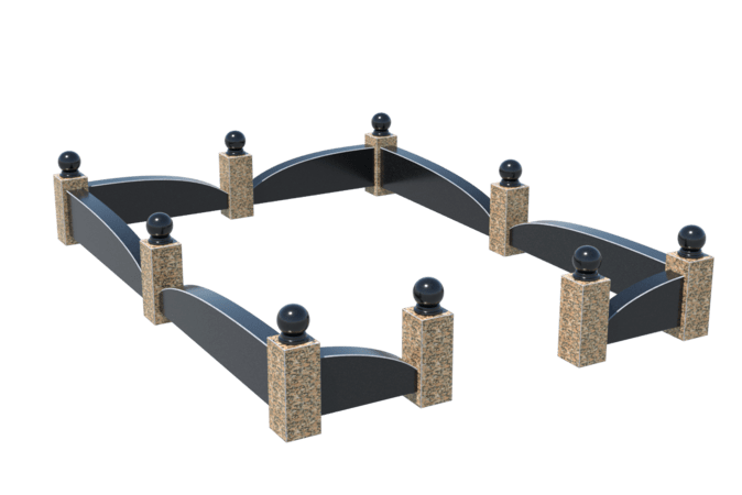 Цоколи на могилу в&nbsp;Сочи | Цоколь на могилу №0045