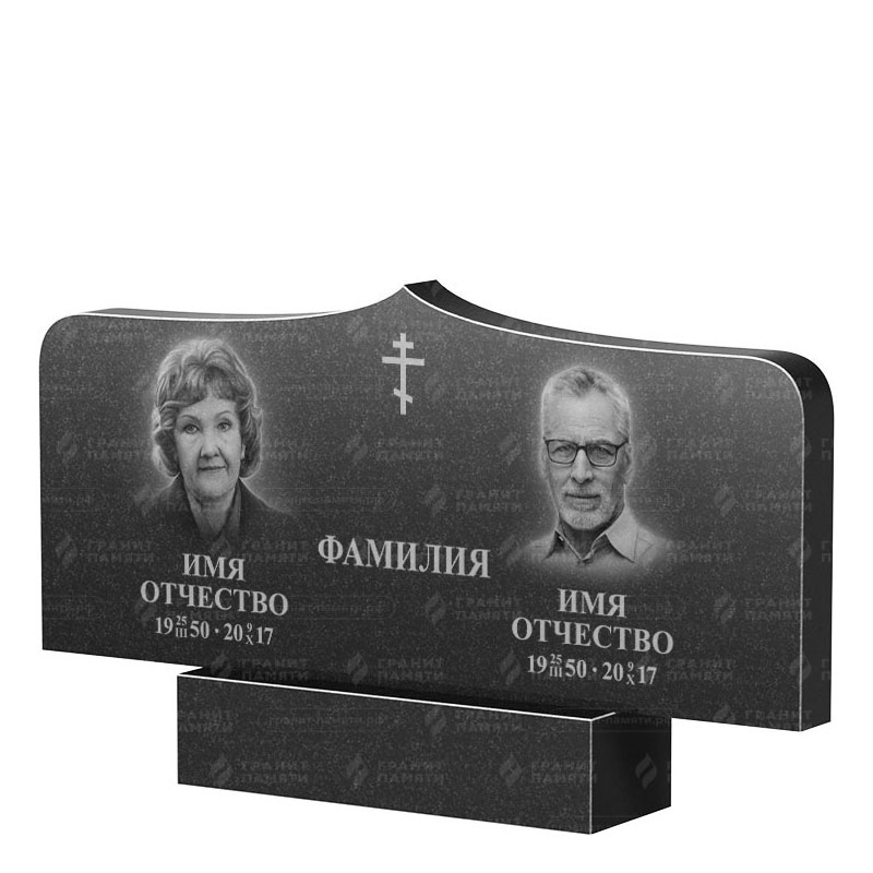 Гранитные памятники в&nbsp;Сочи | Двойной гранитный памятник ФГ-260