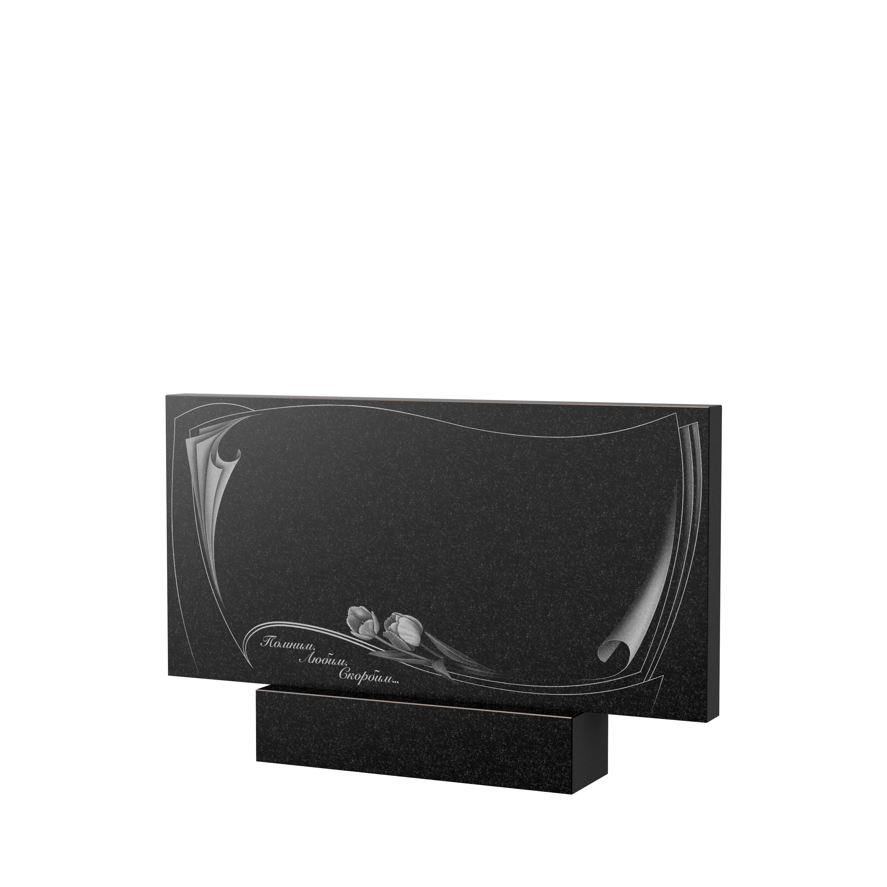 Художественное оформление памятника в&nbsp;Сочи | Художественное оформление на гранитную стелу, рисунок ГХО-002