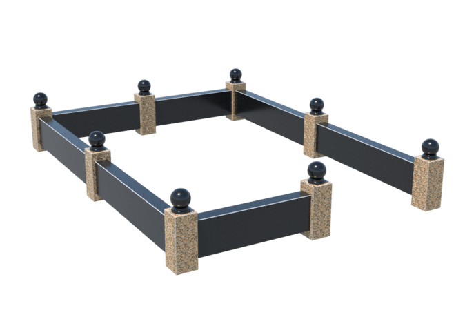 Цоколи на могилу в&nbsp;Сочи | Цоколь на могилу №0036