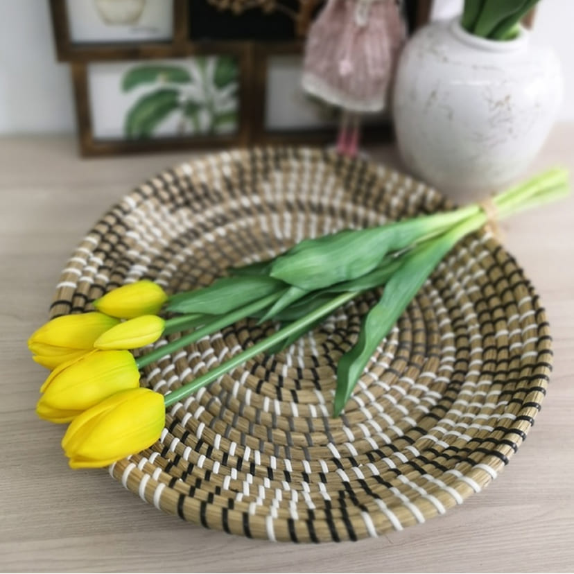 Искусственные цветы в Сочи | Цветы искусственные «Тюльпаны, бутоны», желтые, букет