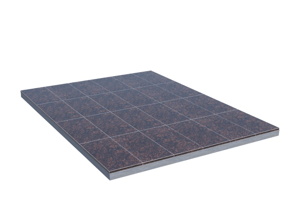 Площадки на могилу в&nbsp;Сочи | Площадка с облицовкой Дымовским гранитом