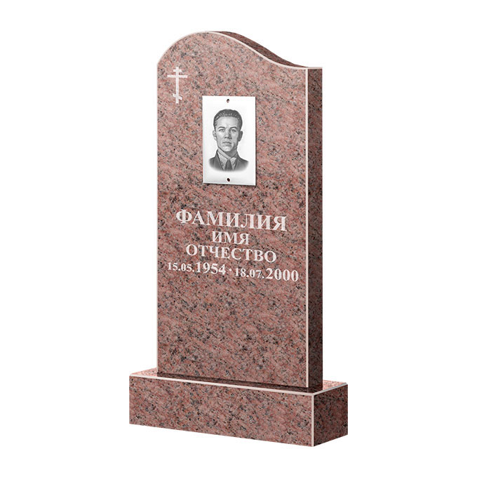 Памятники из цветного гранита в&nbsp;Сочи | Памятник из гранита Розалия Pink ФГЦ-030