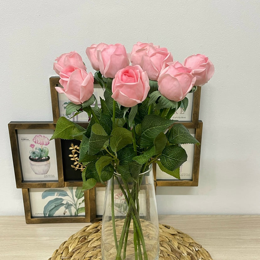 Искусственные цветы в Сочи | Цветок искусственный «Роза», нежно-розовая, одиночный