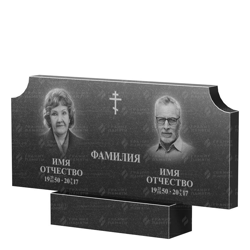 Памятники из гранита двойные в&nbsp;Сочи | Двойной гранитный памятник ФГ-253