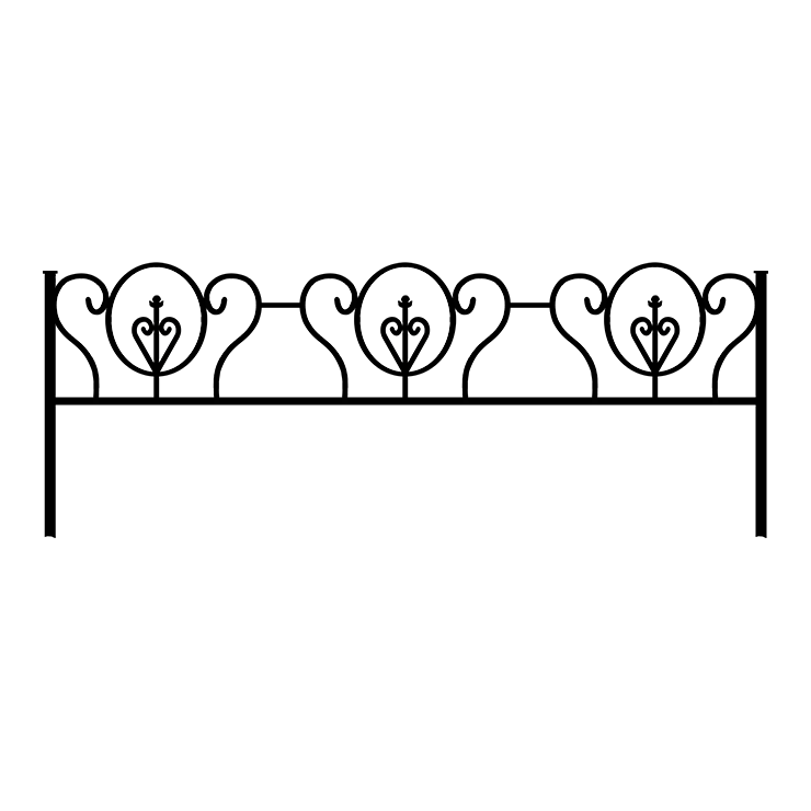 Металлические оградки, столы, скамейки в&nbsp;Сочи | Оградка №3