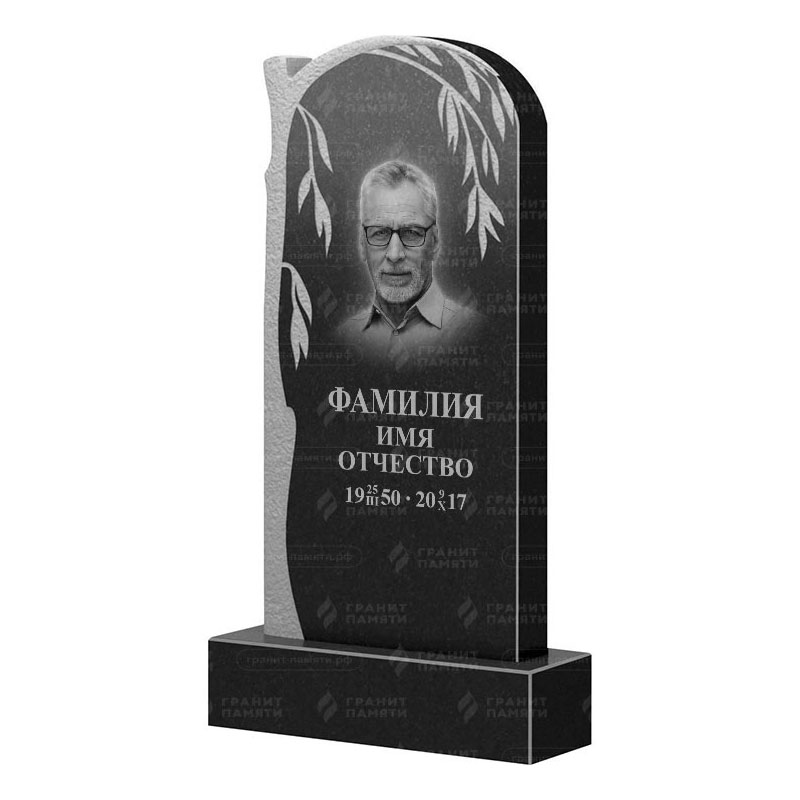 Памятники из гранита с деревом в&nbsp;Сочи | Гранитный памятник ФГ-090