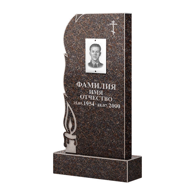 Памятники из цветного гранита в&nbsp;Сочи | Памятник из гранита Карел Brown ФГЦ-106