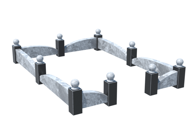 Цоколи на могилу в&nbsp;Сочи | Цоколь на могилу №0040