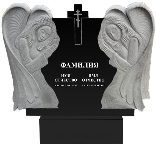Памятники с ангелом на могилу в&nbsp;Сочи | Гранитный памятник Ангел №1
