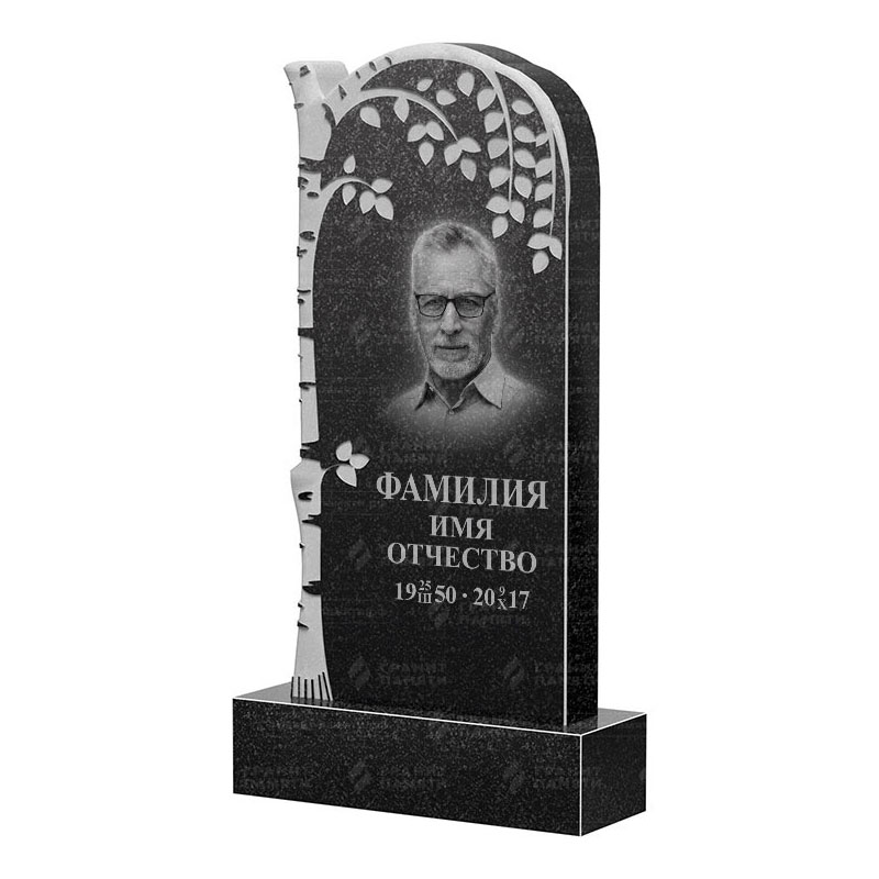 Памятники из гранита с деревом в&nbsp;Сочи | Гранитный памятник ФГ-091