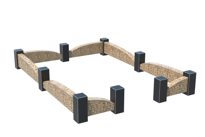 Цоколи на могилу в&nbsp;Сочи | Цоколь на могилу №0046