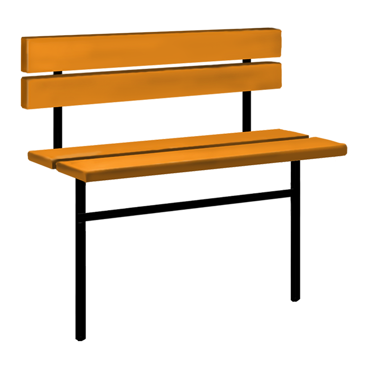 Металлические оградки, столы, скамейки в&nbsp;Сочи | Скамейка №3 со спинкой