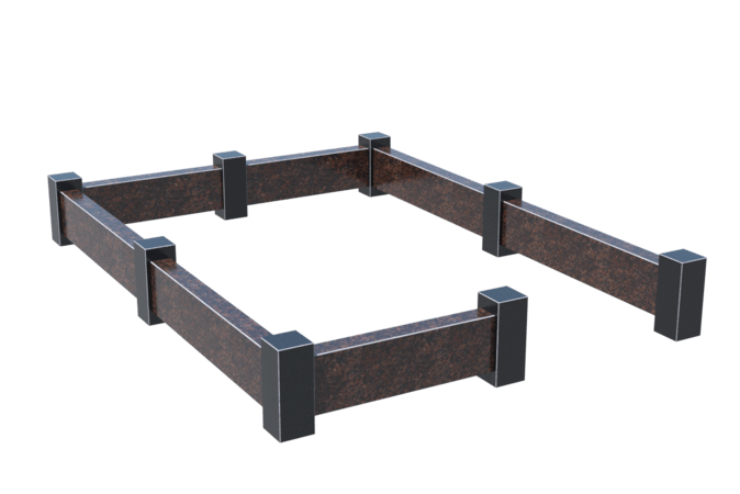 Цоколи на могилу в&nbsp;Сочи | Цоколь на могилу №0033