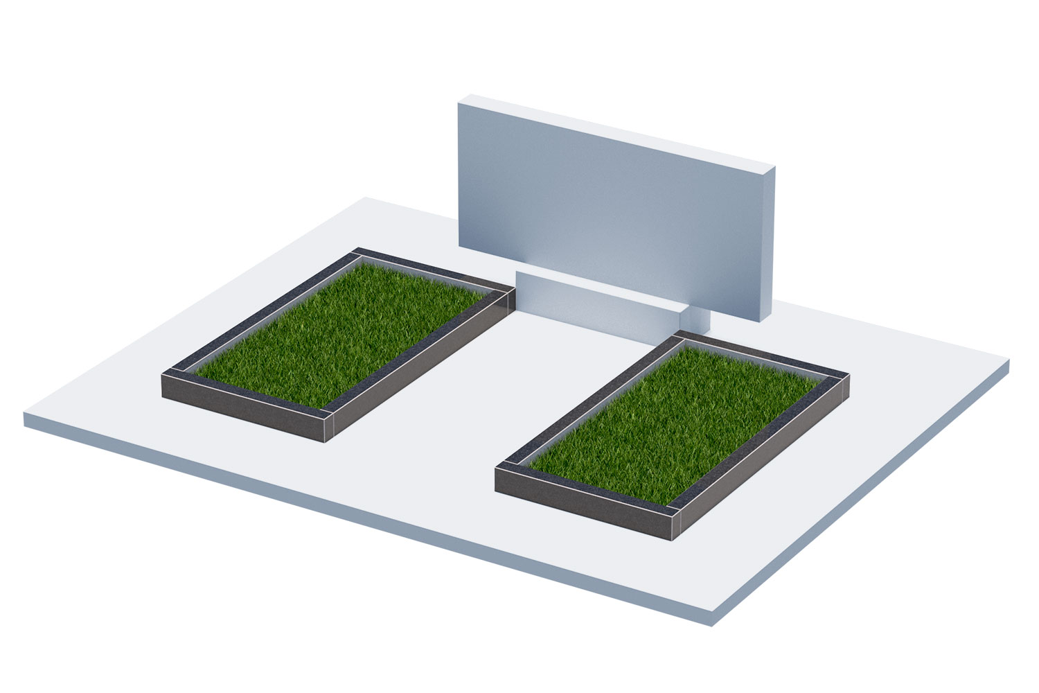 Цветники и надгробные плиты в&nbsp;Сочи | Цветник Автономный, 2 шт