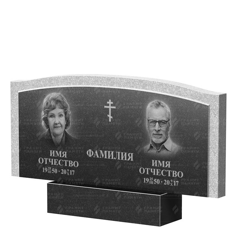 Памятники из гранита двойные в&nbsp;Сочи | Двойной гранитный памятник ФГ-131