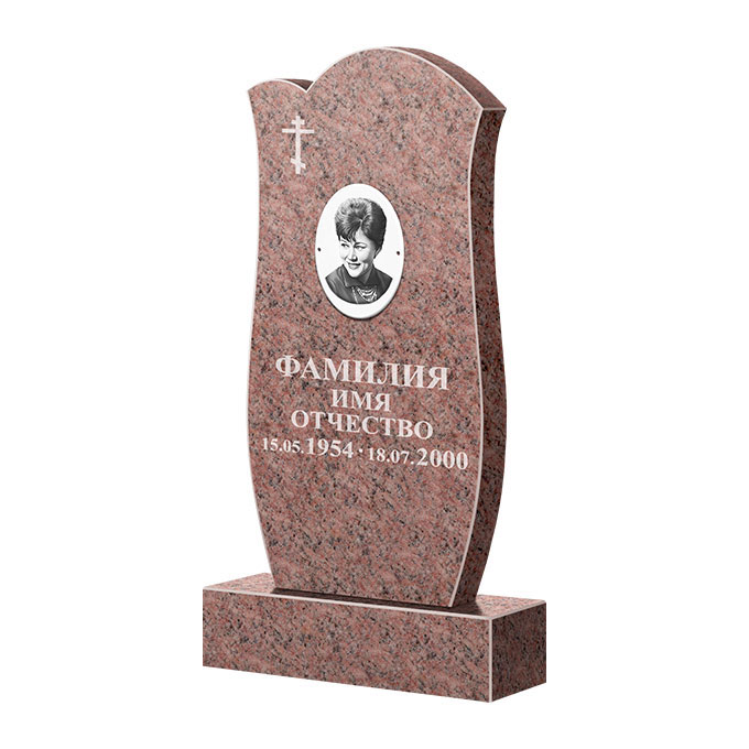 Памятники из цветного гранита в&nbsp;Сочи | Памятник из гранита Розалия Pink ФГЦ-039