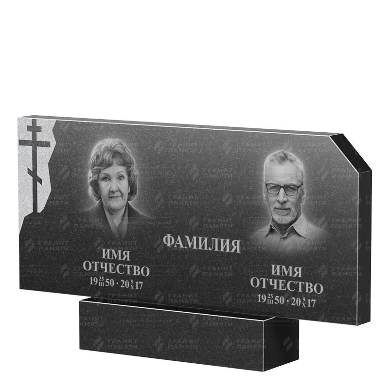 Памятники из гранита двойные в&nbsp;Сочи | Двойной гранитный памятник ФГ-134